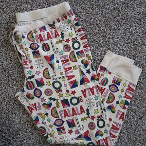 Women's Hanna Andersson Christmas Pajama Pants Fa la la size XXL